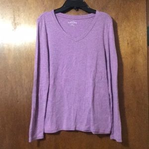 Eddie Bauer medium long sleeved purple top